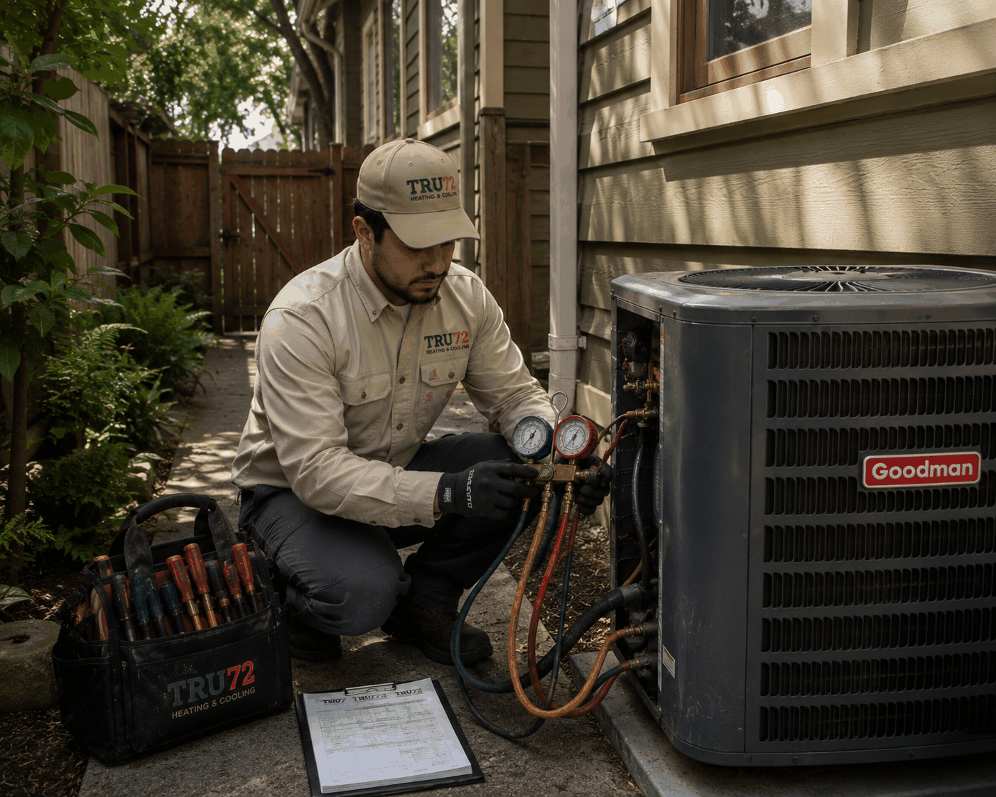 Tru72 technician at a Hawthorne-area Craftsman bungalow in Portland.